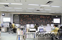 【Aコース】浜松給電制御所の制御室の様子