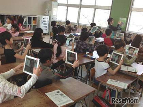 阿倍野小学校のICT授業風景