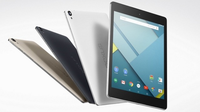 2,048×1,536ピクセルのIPS液晶を搭載した「Nexus 9」。Wi-Fiモデルが29日に発売