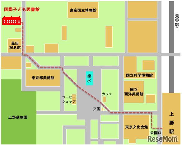 国際子ども図書館へのアクセス