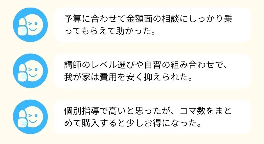 料金に関する口コミまとめ