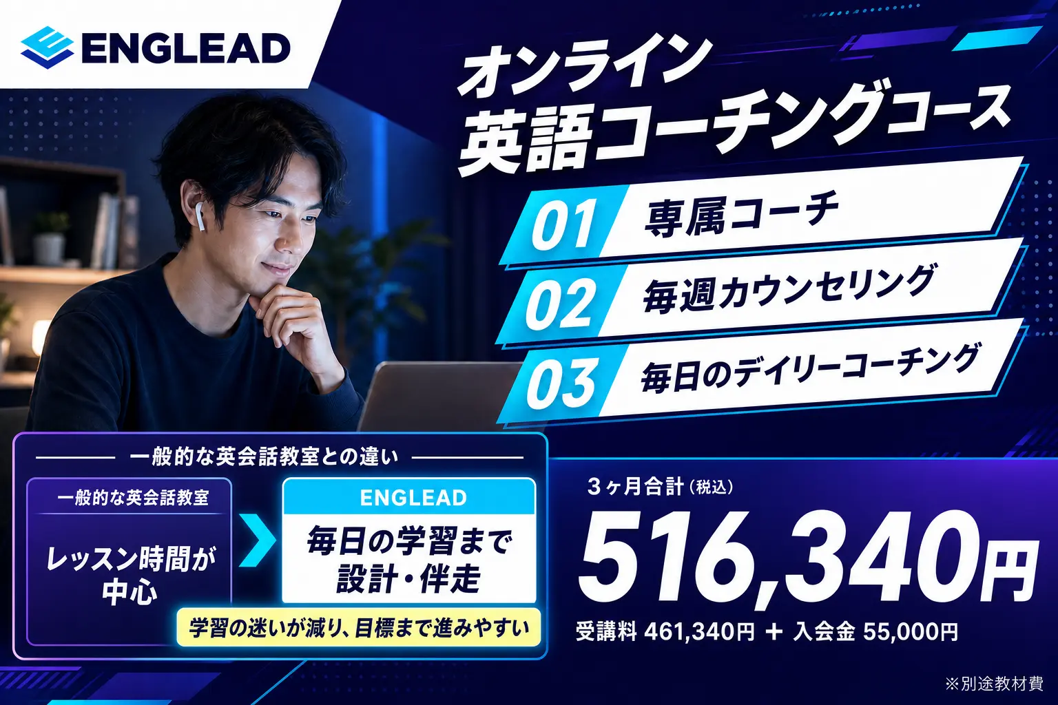 ENGLEADのオンライン英語コーチングコース