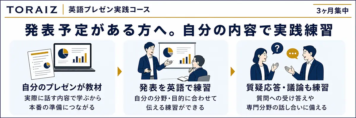 TORAIZの英語プレゼン実践コース