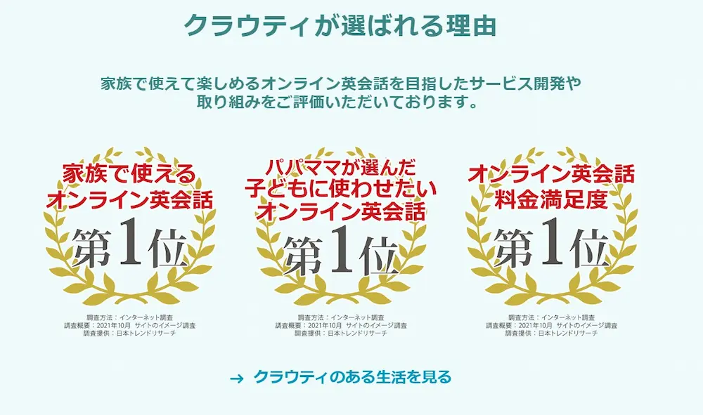 クラウティが選ばれる理由