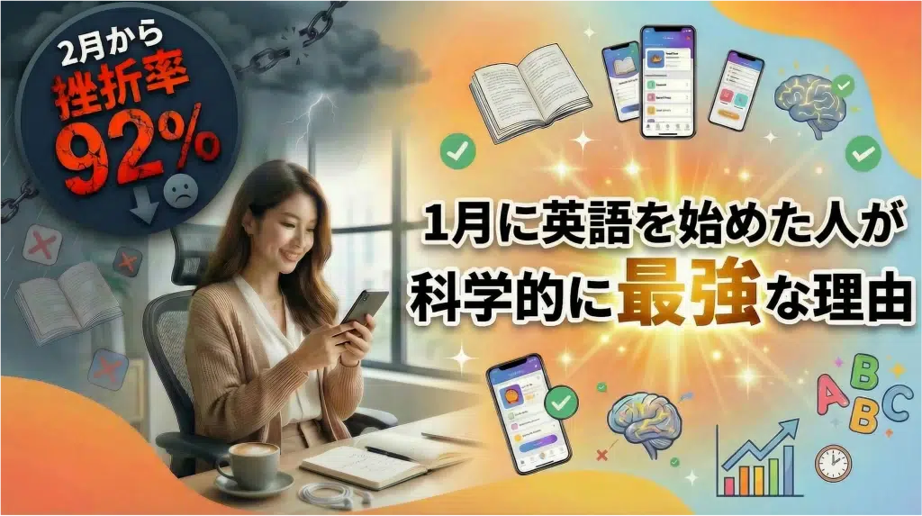 1月に英会話アプリのダウンロード数が急増する理由