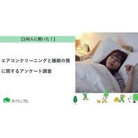 【おうちにプロ】エアコンクリーニングと睡眠の質に関するアンケート調査
