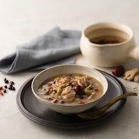 漢方専門店が開発した具沢山のスープ粥「国産鶏となつめのサムゲタン粥 -ENERGY-」 2025年12月20日（土）新発売