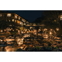 【熊本・黒川温泉】冬の風物詩「湯あかり」が2025年12月20日より開催。放置竹林を再生した手作りの灯篭が温泉街を彩る