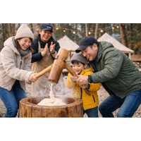 【愛知県一宮市】グランピング施設が仕掛ける冬の和体験！1月の土曜限定、宿泊・BBQ利用者無料の餅つき体験～ウッドデザインパークいちのみや-紡-～