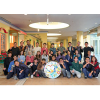 東南アジアと日本の高校生による平和アートをASEAN事務局で展示