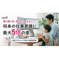 親の働く姿、見せる？見せない？将来の仕事意識に最大5倍の差【家庭でのキャリア教育 保護者調査】