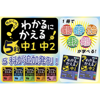 【株式会社文理】『わからないをわかるにかえる』シリーズに　5科（1年、2年）が登場！