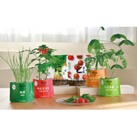 ポットにして、タネをまいて、育てて、収穫する。親子ではじめる野菜栽培キット「ベジパック」― パッケージがポットに変わる、食育にもつながる栽培体験 ―