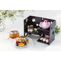 【札幌・定山渓温泉　章月グランドホテル】★ご褒美プラン★黒漆の器に映える、春の彩り。アフタヌーンティー付き宿泊プラン新登場。