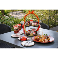 【天王洲・RIDE】好評につき期間延長！真っ赤なリボンに心躍る「いちご×チョコレート・スパニッシュアフタヌーンティー」が4月30日まで土日祝限定で登場