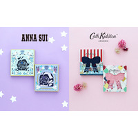 バッグに忍ばせて、気負わず渡せる春の手土産！「ANNA SUI」「Cath Kidston」の2ブランドから、限定パッケージ入りタオルハンカチが登場
