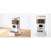 不在時も2種類のフードをあげられる！健康管理やちょっとしたご褒美にもぴったりなタイマー式自動給餌器を新発売