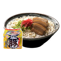 沖縄の老舗　(有)マルタケ食品との共同開発。麺に沖縄県産原料・あぐー豚ミートエキスを練り込んだ「ヒガシフーズ　沖縄丸豚ラーメン5食」が3月より全国発売