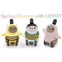 Spring Blooms with LOVOT　愛らしい「みつばちウェアセット」が3月27日（金）に新登場　人気ウェアにも春の訪れを感じるイエロー＆コーラルの新色を追加