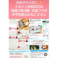 砂を舐めて生き延びた仔猫への「18年越しの恩返し」。昭和の人気者「なめねこ」が、愛媛県西条市の保護犬猫を救う支援グッズに！