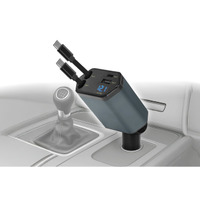 「充電コードぴろ～ん」インパネ周りのダサ配線を最大57Ｗ出力の「4in1巻き取り式カーチャージャー」でスッキリ解決！