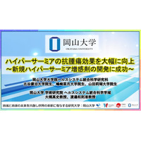 【岡山大学】ハイパーサーミアの抗腫瘍効果を大幅に向上～新規ハイパーサーミア増感剤の開発に成功～