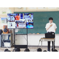 【教師×ビーチサッカー選手】西尾先生、豊橋・下条小学校で世界大会を報告