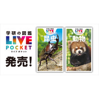 【持ち歩きにぴったりの図鑑】『学研の図鑑LIVEポケット 昆虫 新版』『動物 新版』が全国の書店・ネット書店で同時発売！