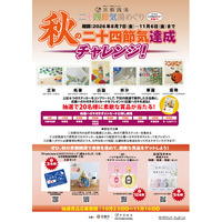 【京都銭湯 二十四節気 湯めぐり】”季節別チャレンジ”第２弾が決定！秋の六節気コンプリートの抽選賞品も、新たな協賛企業参加でさらに熱く！