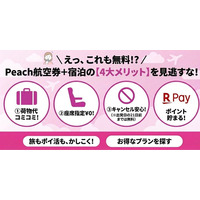 知らないと損！Peach予約は「航空券＋ホテル」が断然お得。手荷物も座席も無料で、21日前までキャンセルも安心。