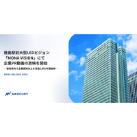 徳島駅前大型LEDビジョン「MONA VISION」にて企業PR動画の放映を開始