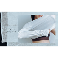 【UNDERSON UNDERSON】和紙を30％以上使用し、軽やかな着心地が魅力の新作Tシャツ「WASHI Airy Tee」が発売！オンラインストアにて特集ページを公開＜8月12日（水）＞