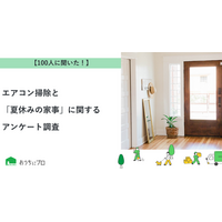 【おうちにプロ】エアコン掃除と「夏休みの家事」に関するアンケート調査