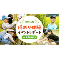 【イベントレポート】地下水保全の取組みとして採水地の南阿蘇村で稲刈り体験！『南阿蘇村 稲刈り体験イベント2026』を9月26日(土)に開催！