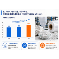 ブローフィルム用フィラー母粒マーケットリサーチ：調査方法＋業界分析＋売上規模、CAGR 3.2%の安定成長