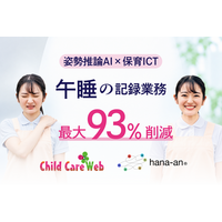 総合保育ICT「ChildCareWeb」とAI午睡見守りサービス「hana-an(R)」がシステム連携を開始