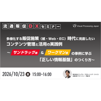 多様化する販促施策（紙・Web・EC）時代に見直したいコンテンツ管理と活用の実践例 ～サンドラッグ様・ワークマン様の事例に学ぶ「正しい情報基盤」のつくり方～