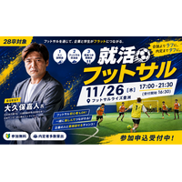 大久保嘉人氏が来場する就活フットサルを開催