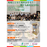 【広島工業大学】大学・自治体・商業施設による産官学連携イベント「地域とともに未来をつくろう！食からはじめるSDGs」を10月31日・11月1日に開催